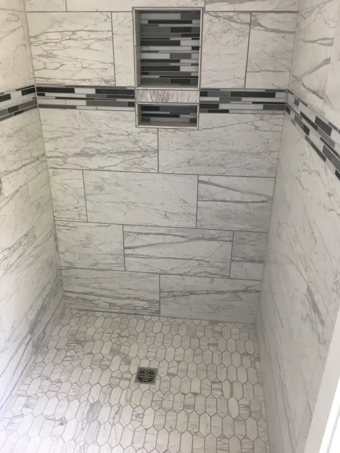 Custom tile shower 